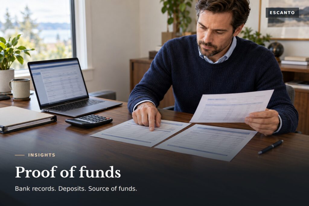 Proof of Funds for Canadian Immigration: Bank Letters, Large Deposits and Source of Funds