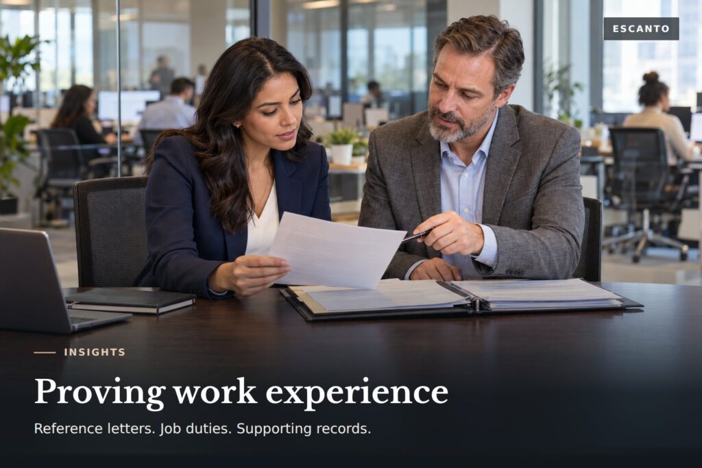 Proving Your Work Experience to IRCC: Reference Letters, Job Duties and Supporting Evidence